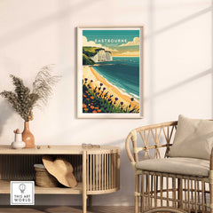 Eastbourne Wall Art showcasing the coastal beauty of Eastbourne, perfect for enhancing home decor.
