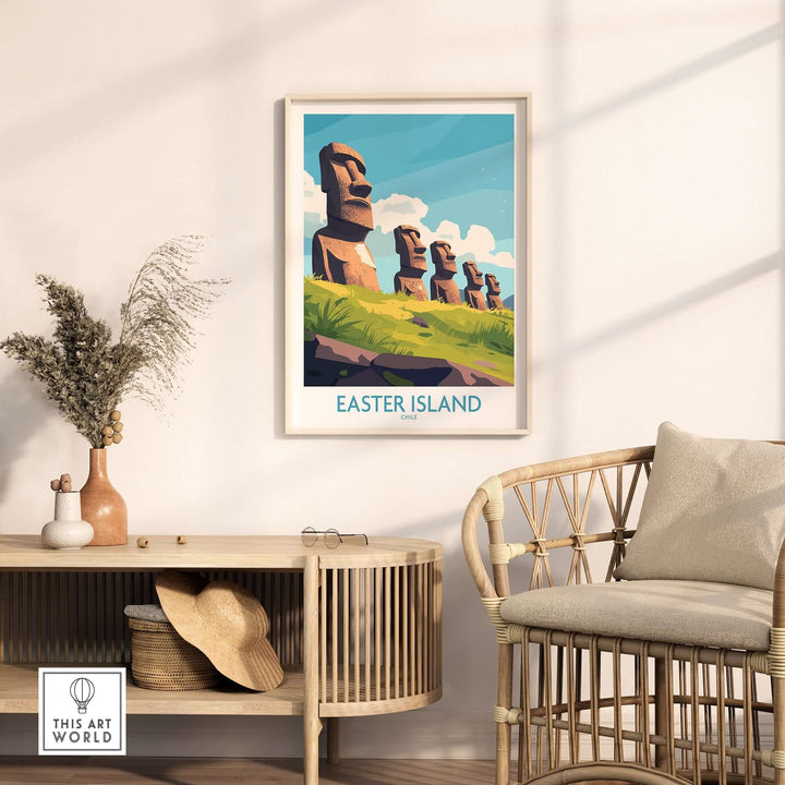 Easter Island Travel Poster