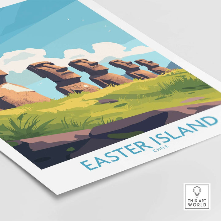 Easter Island Travel Poster