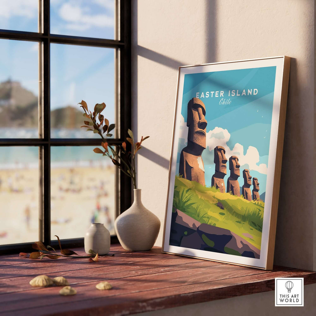 Easter Island Travel Print