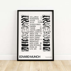 Edvard Munch Art Print - Table of Contents Alpha Omega Series Print Art Institute of Chicago Poster showcasing unique graphic artistry.