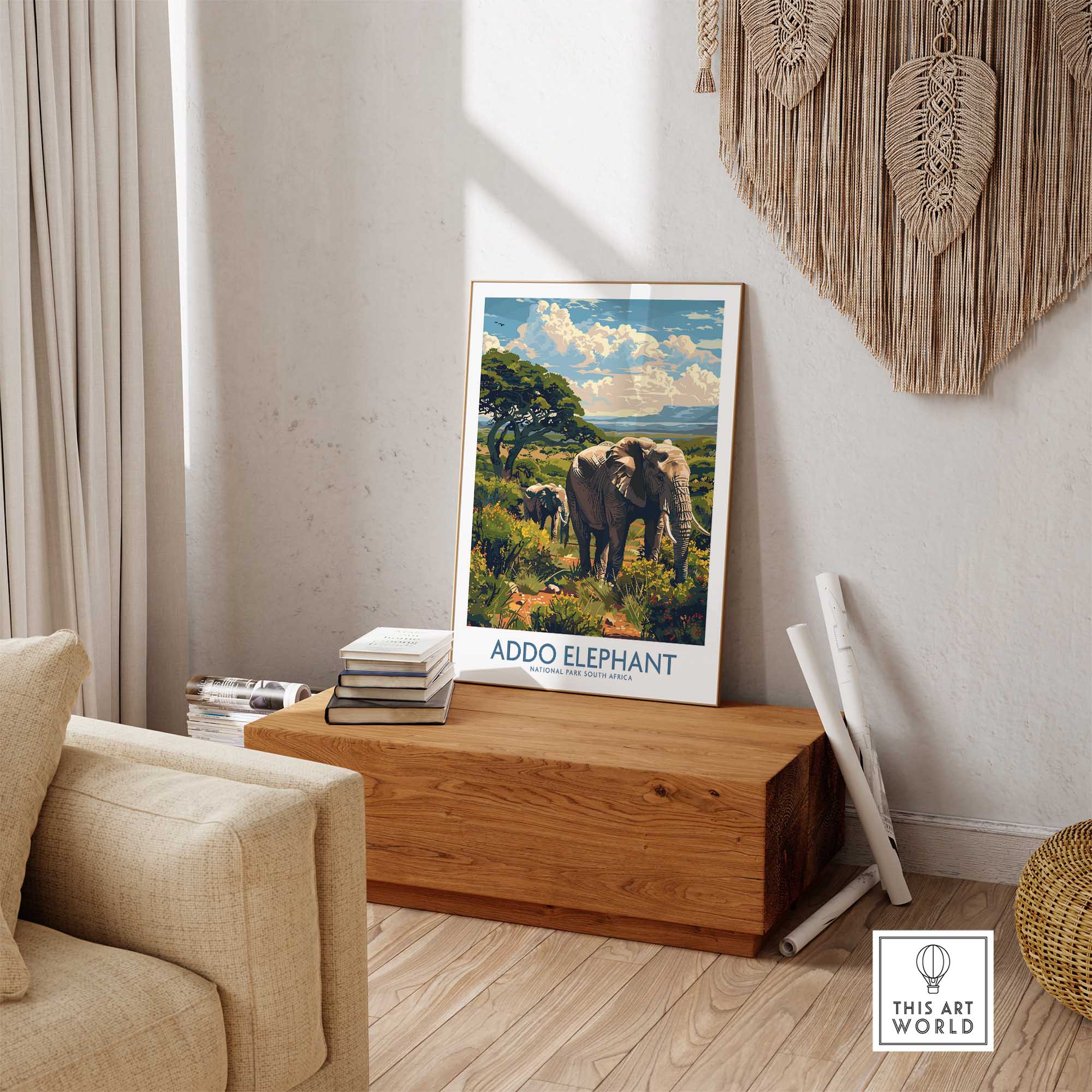 Elephant Print - Addo National Park-This Art World