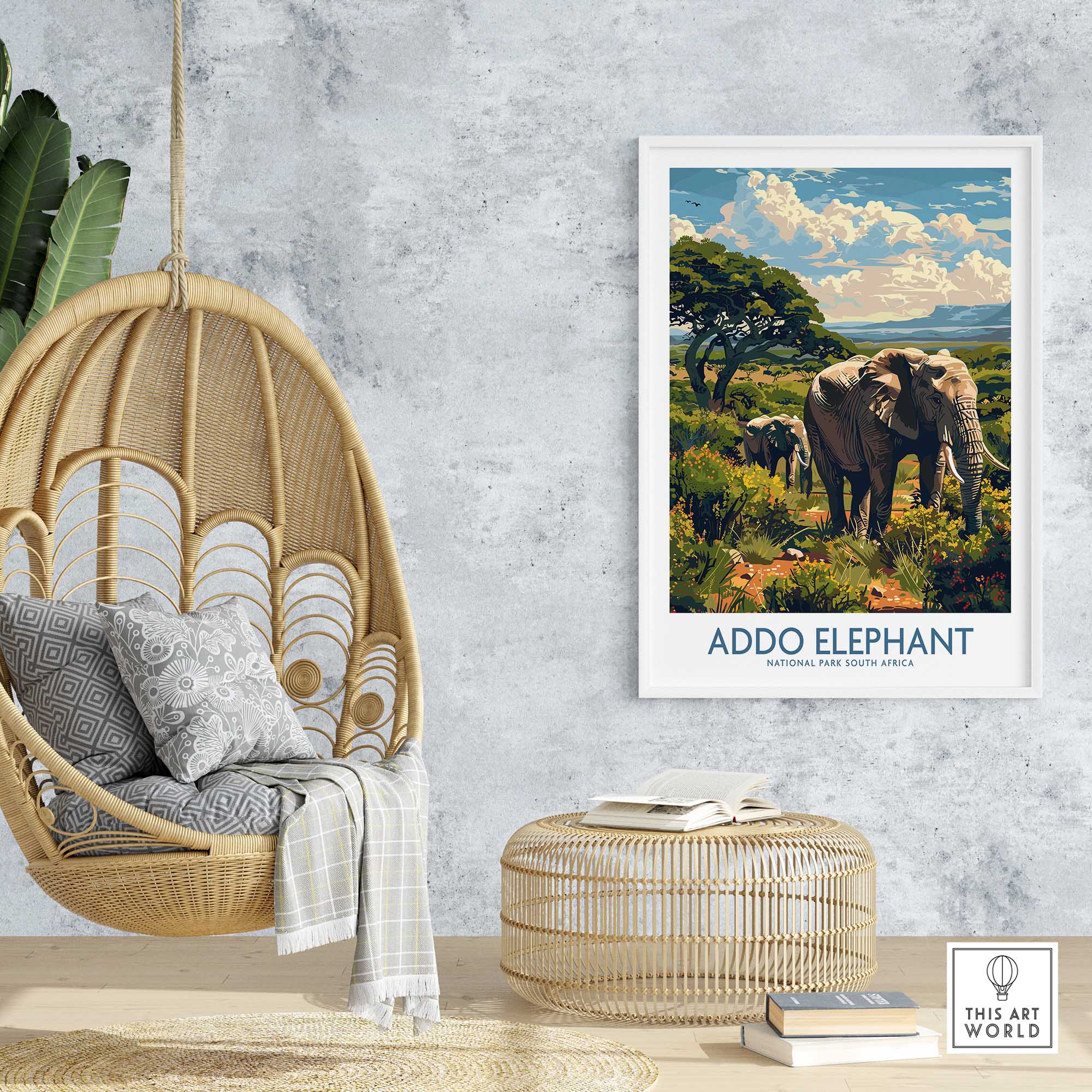 Elephant Print - Addo National Park-This Art World