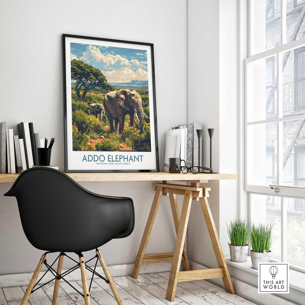 Elephant Print - Addo National Park-This Art World