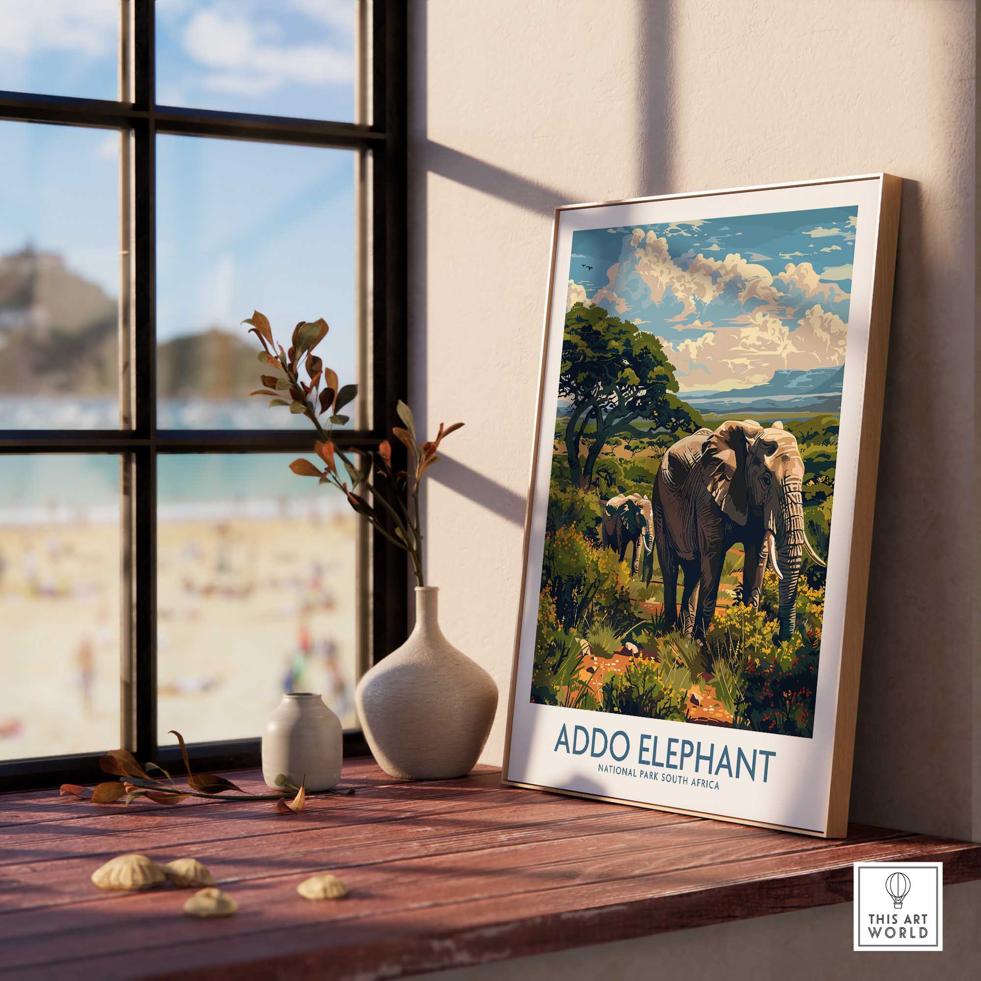 Elephant Print - Addo National Park-This Art World