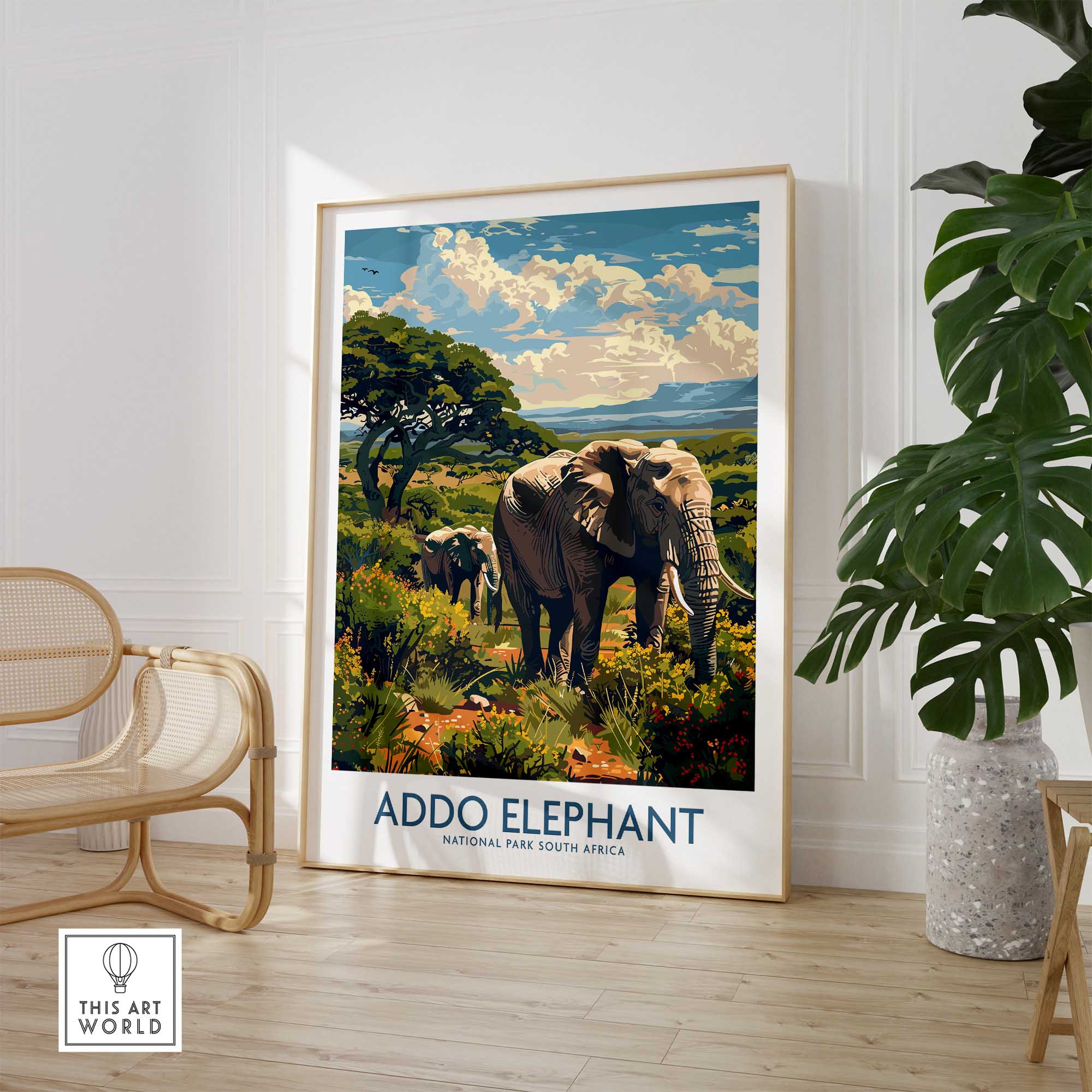 Elephant Print - Addo National Park-This Art World