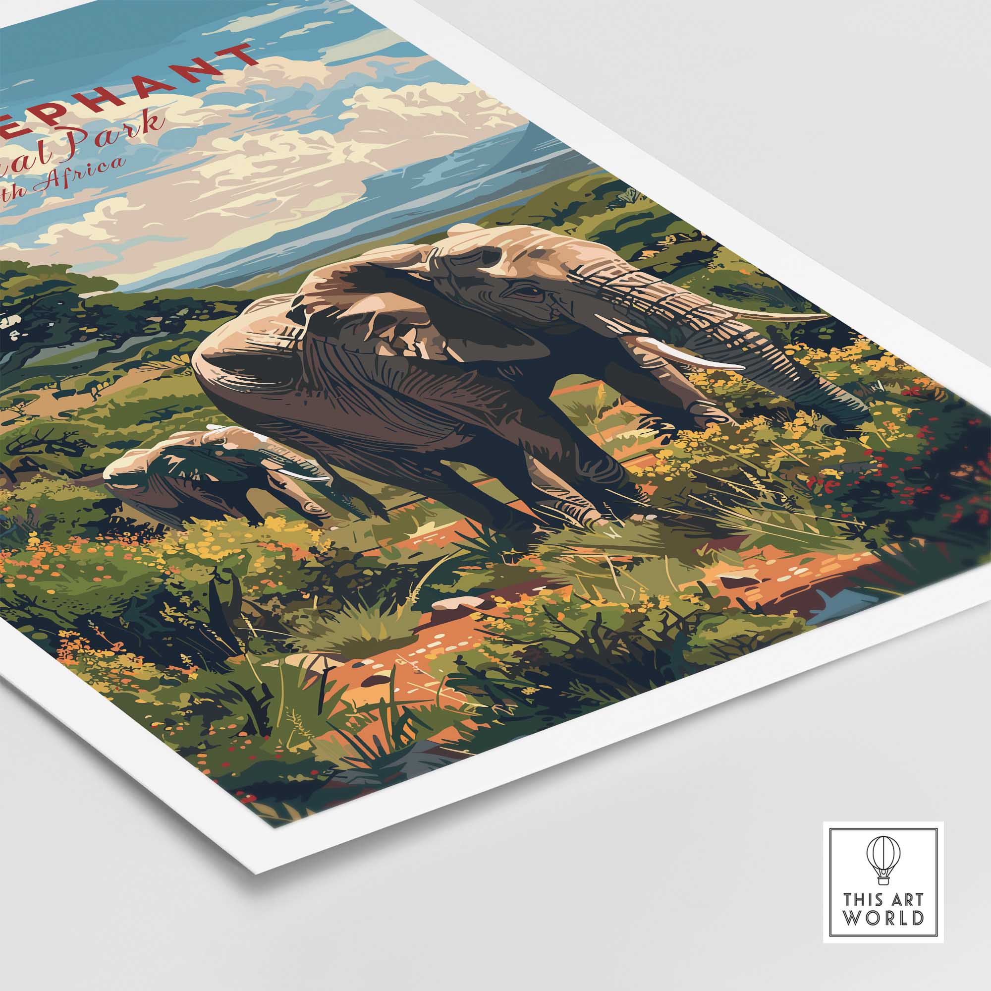 Elephants Poster Addo Elephant National Park-This Art World