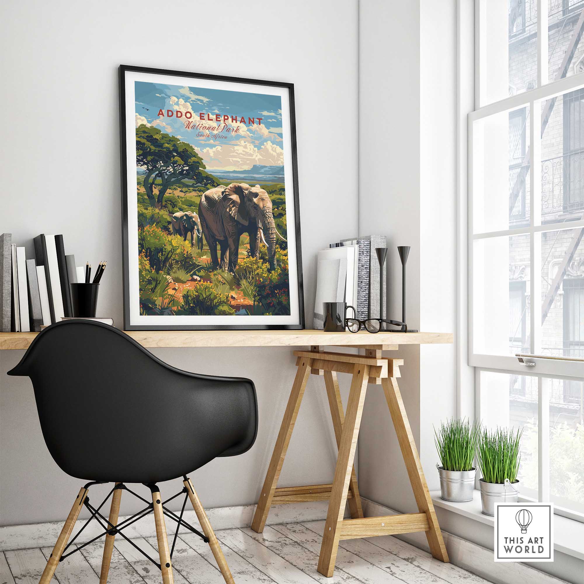 Elephants Poster Addo Elephant National Park-This Art World