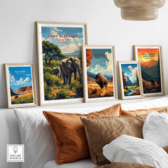 Elephants Poster Addo Elephant National Park-This Art World