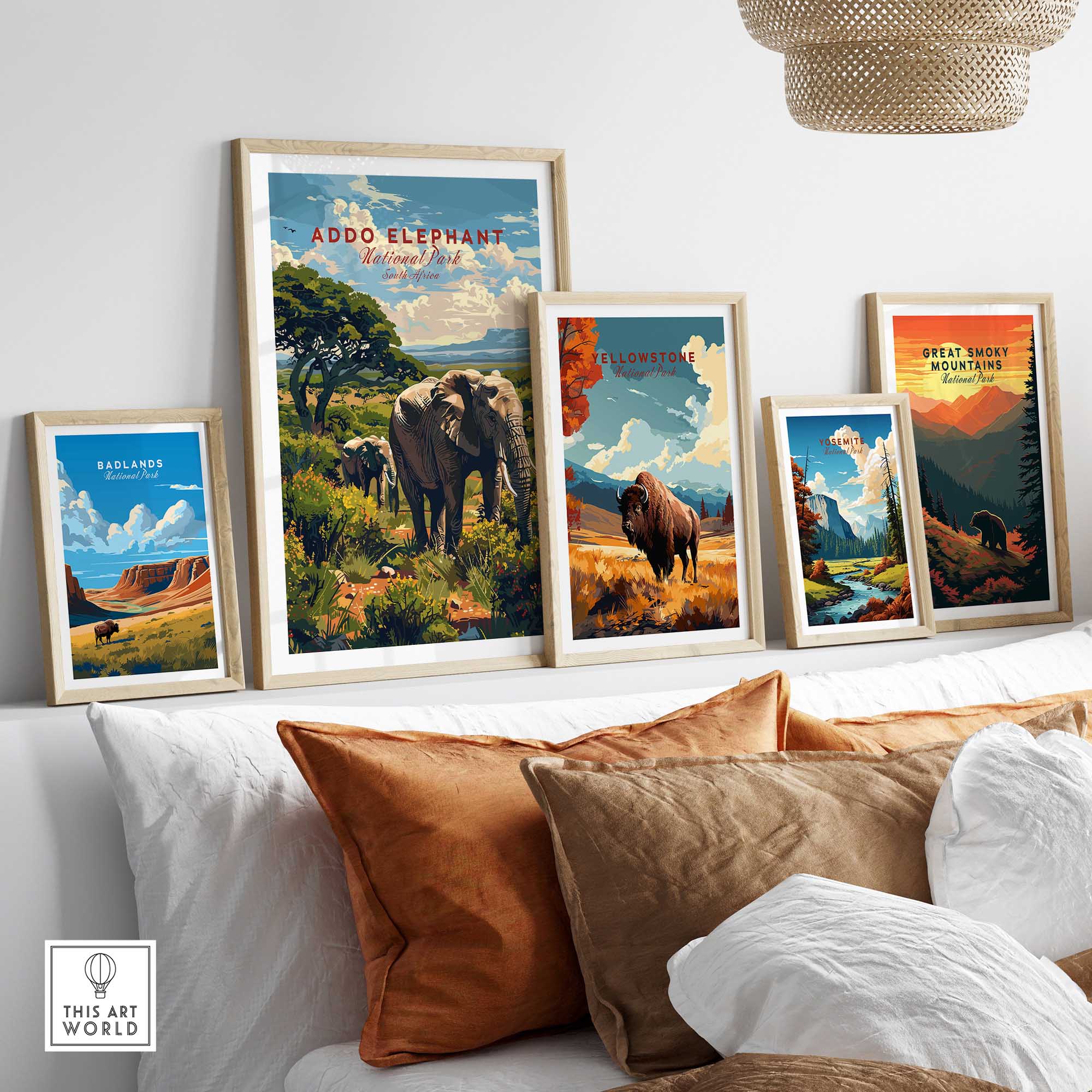 Elephants Poster Addo Elephant National Park-This Art World