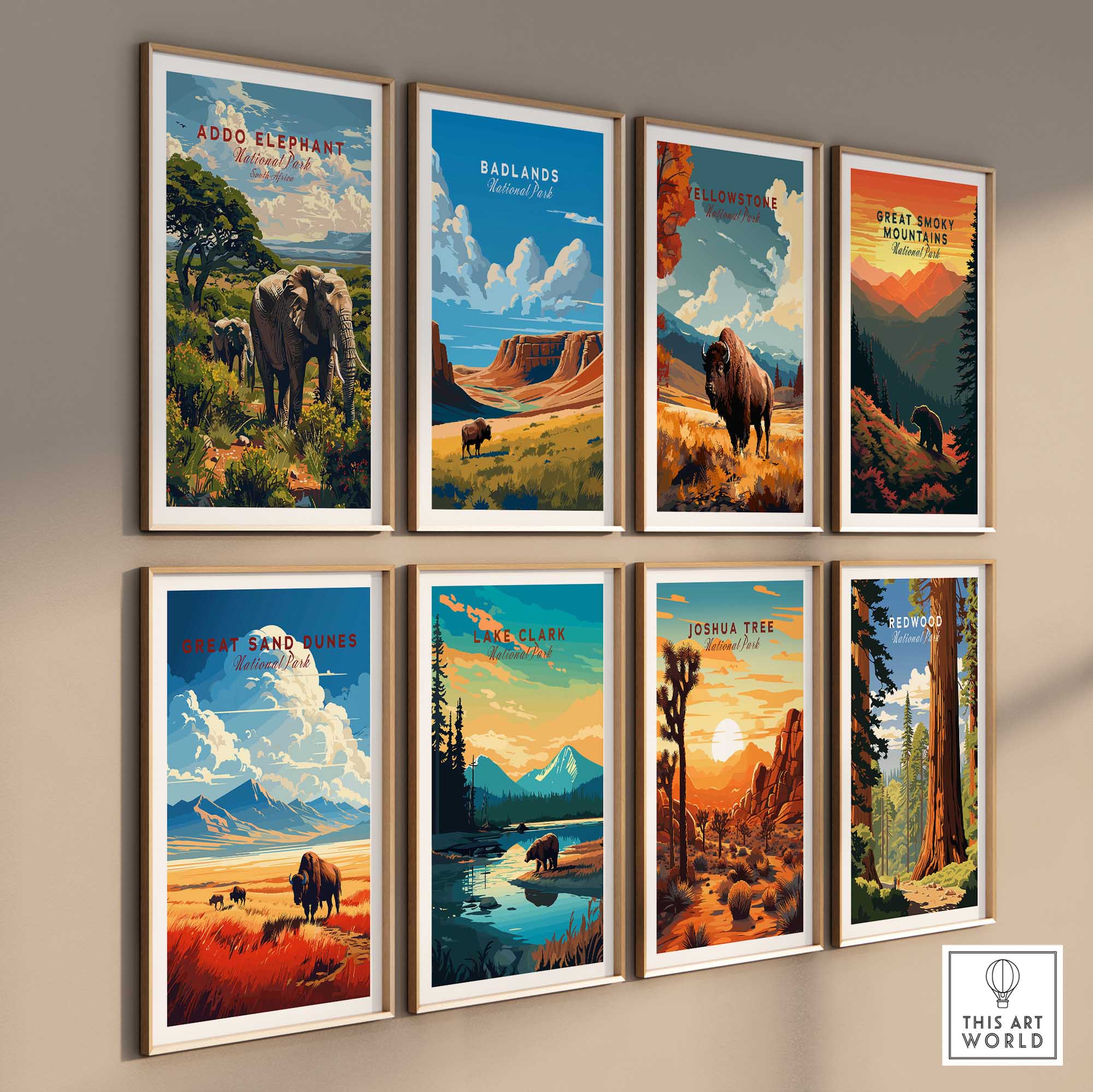 Elephants Poster Addo Elephant National Park-This Art World