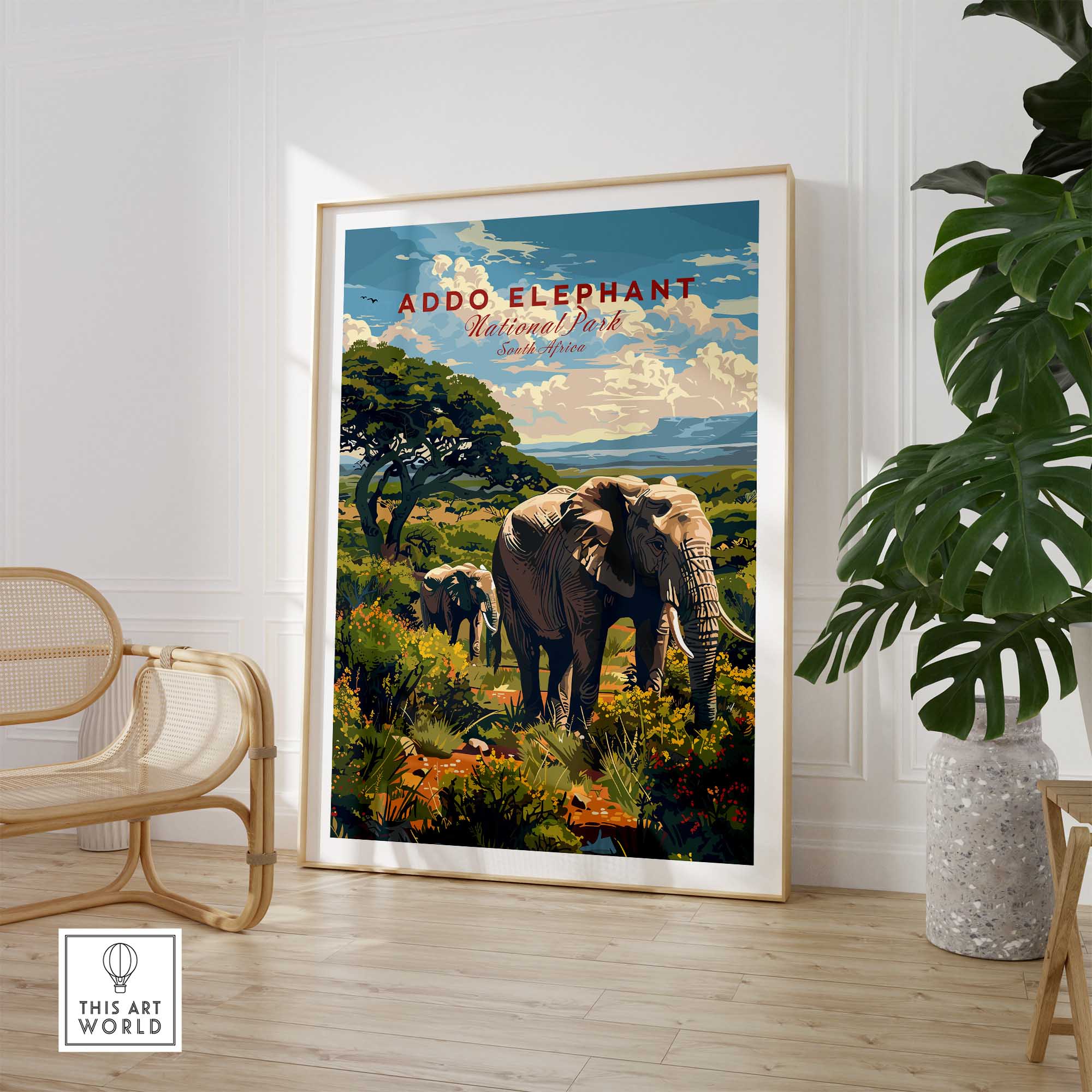 Elephants Poster Addo Elephant National Park-This Art World