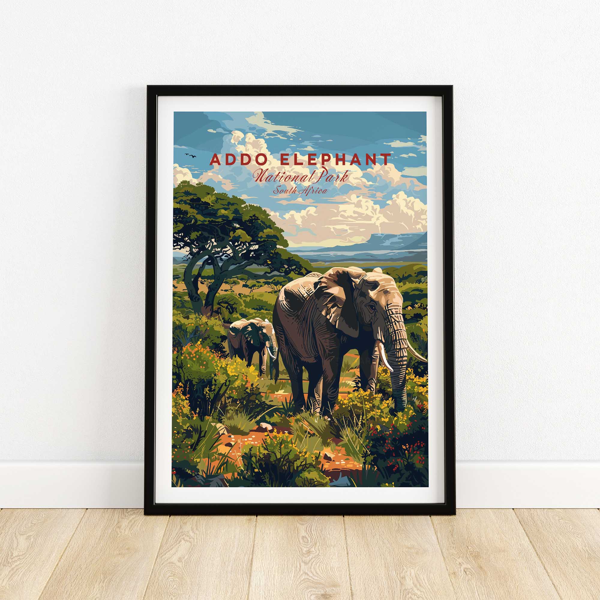 Elephants Poster Addo Elephant National Park-This Art World