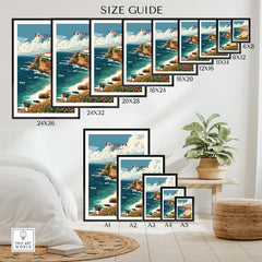 Ericeira Poster Portugal part of our best collection or travel posters and prints - This Art World