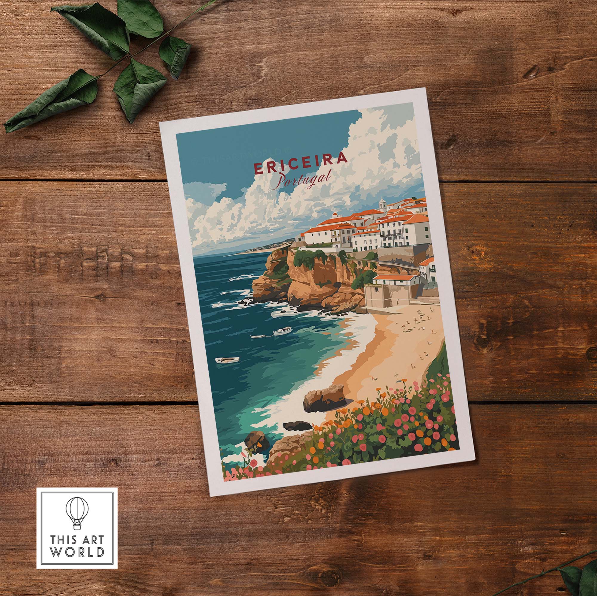 Ericeira Poster Portugal part of our best collection or travel posters and prints - This Art World