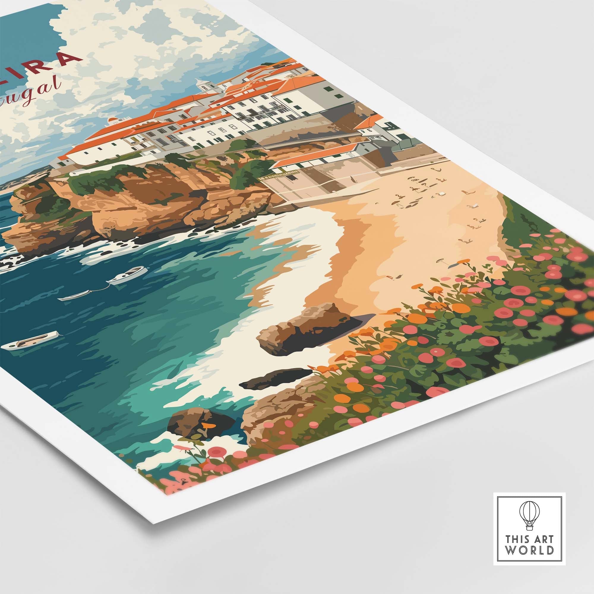 Ericeira Poster Portugal part of our best collection or travel posters and prints - This Art World