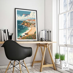 Ericeira Poster Portugal part of our best collection or travel posters and prints - This Art World