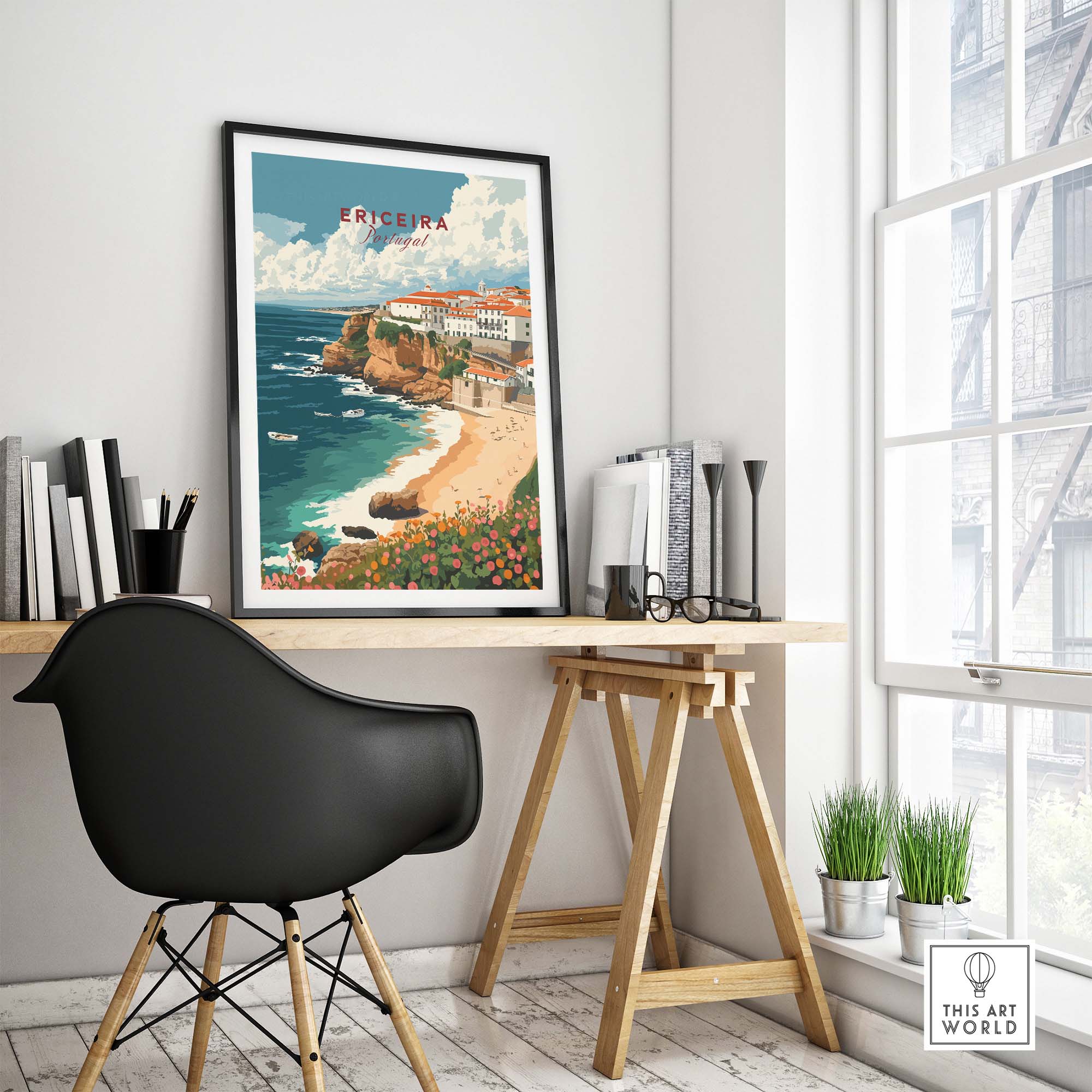 Ericeira Poster Portugal part of our best collection or travel posters and prints - This Art World