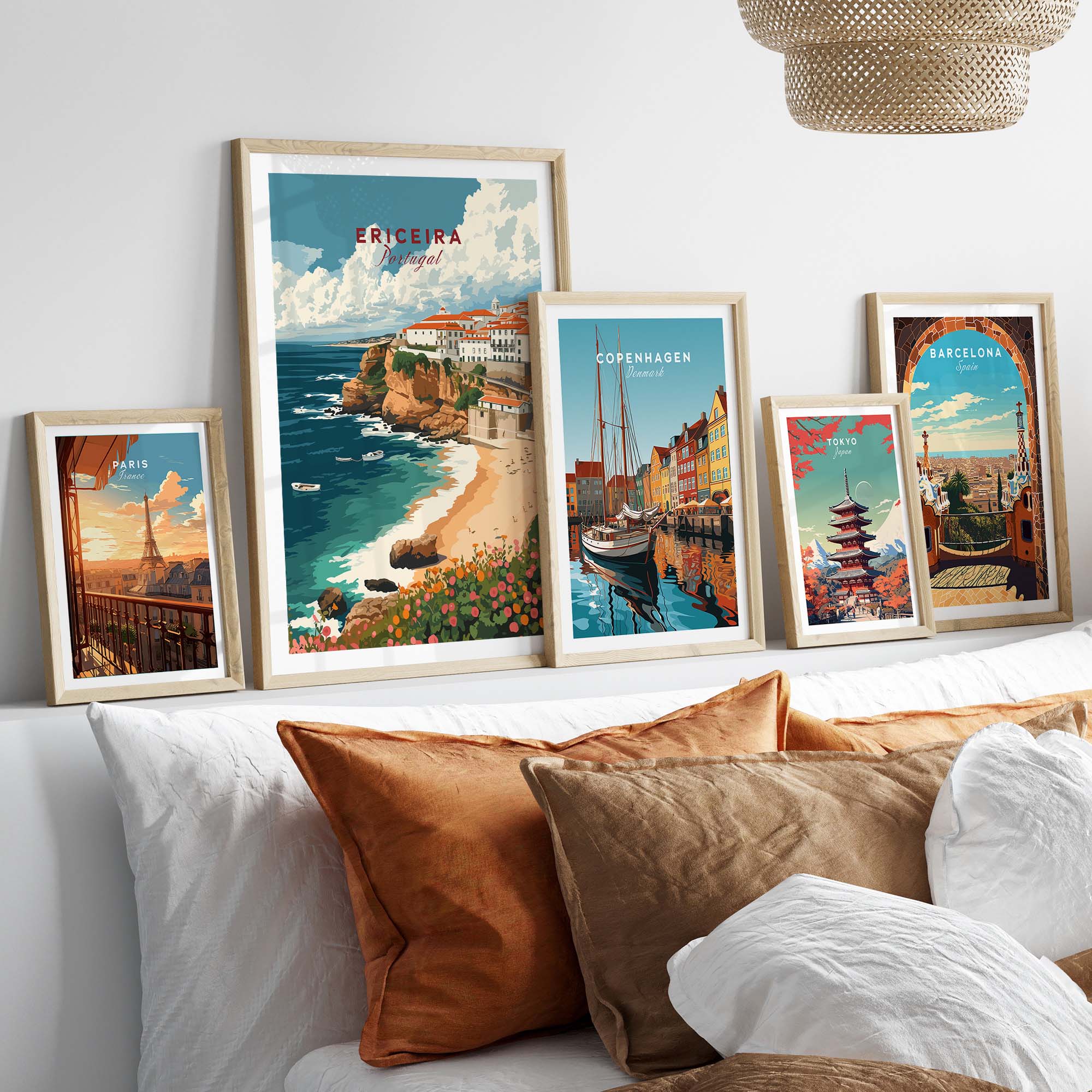 Ericeira Poster Portugal part of our best collection or travel posters and prints - This Art World