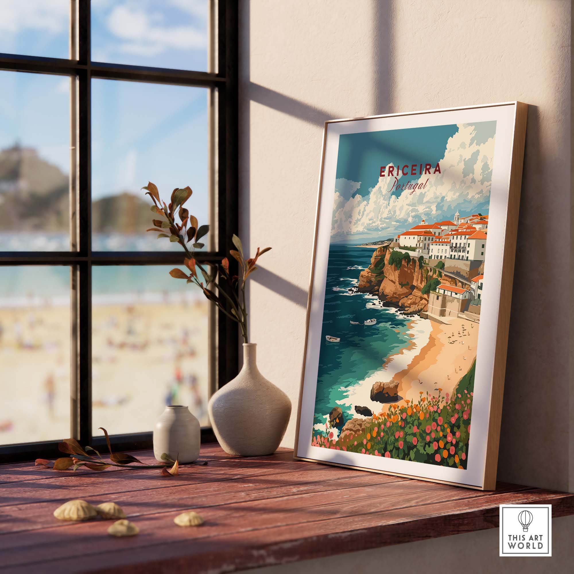 Ericeira Poster Portugal part of our best collection or travel posters and prints - This Art World