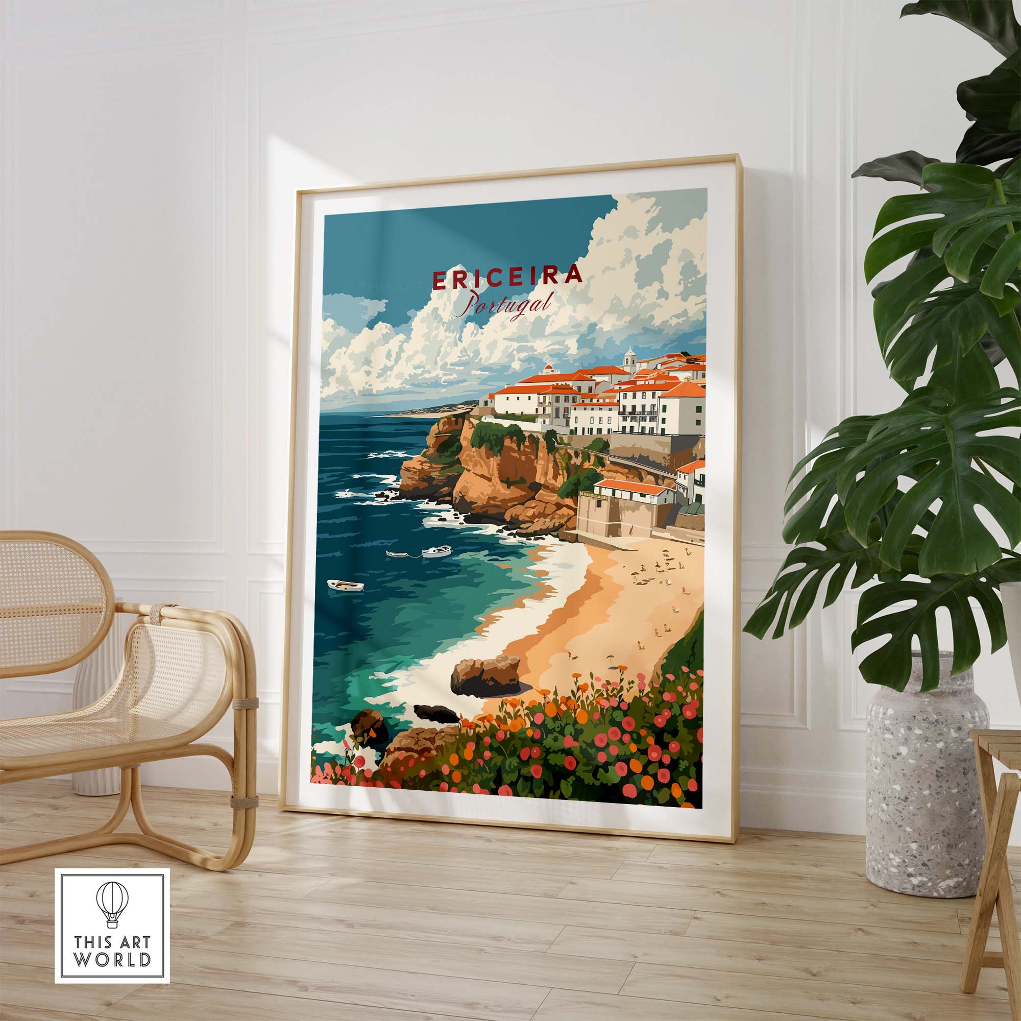 Ericeira Poster Portugal part of our best collection or travel posters and prints - This Art World