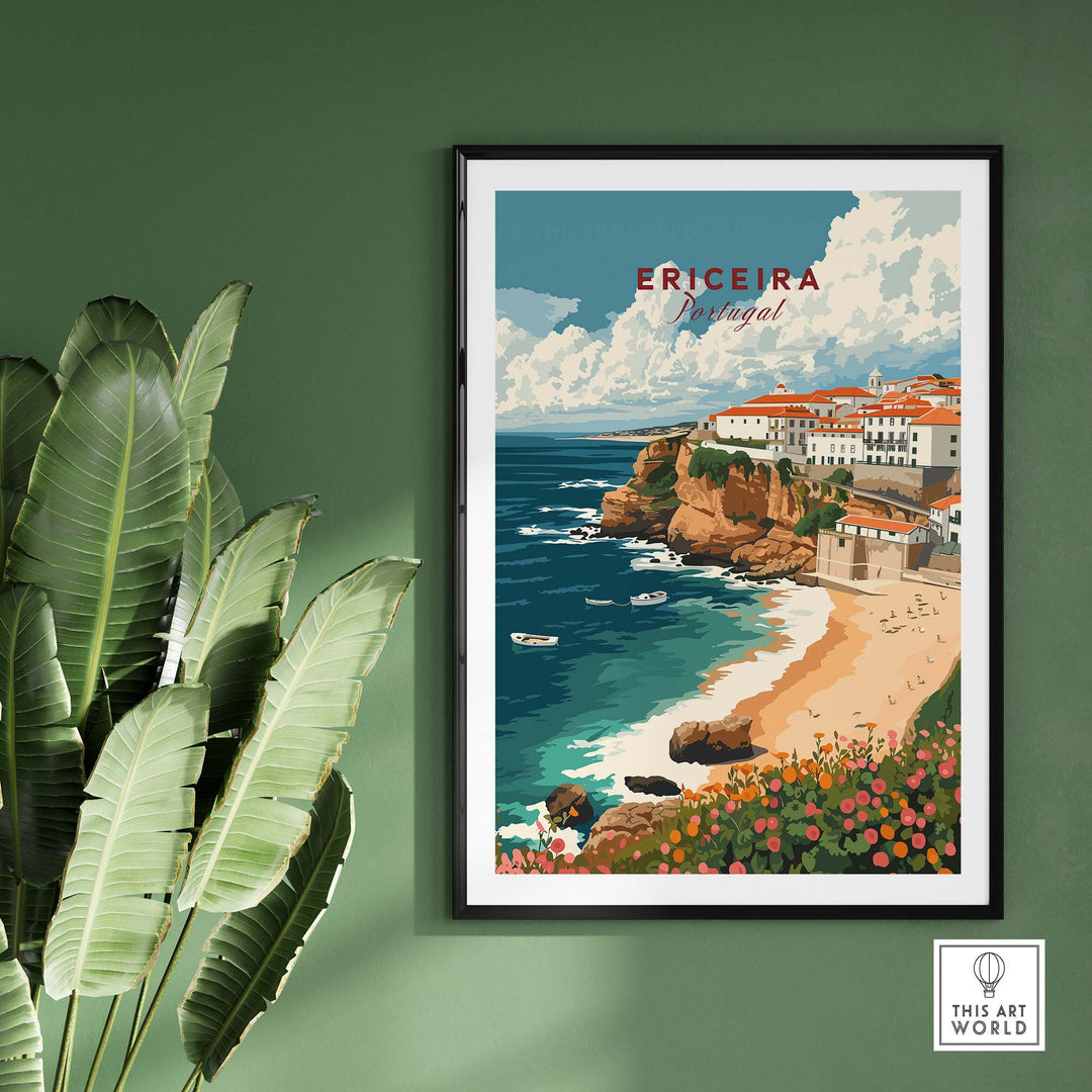 Ericeira Poster Portugal part of our best collection or travel posters and prints - This Art World
