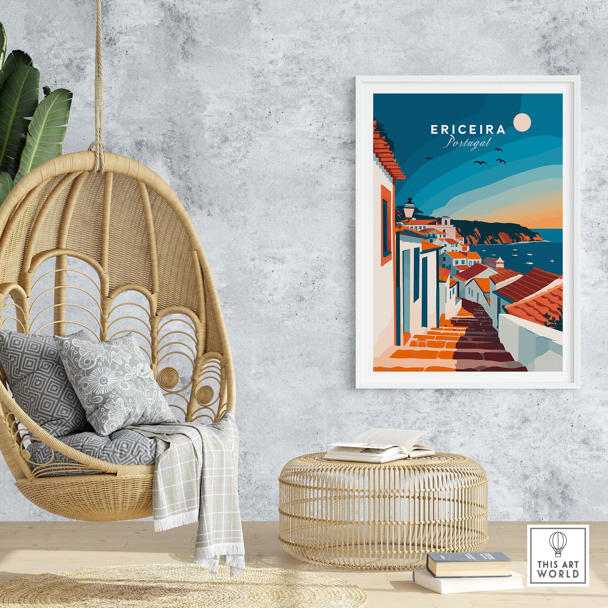 Ericeira Travel Poster part of our best collection or travel posters and prints - This Art World