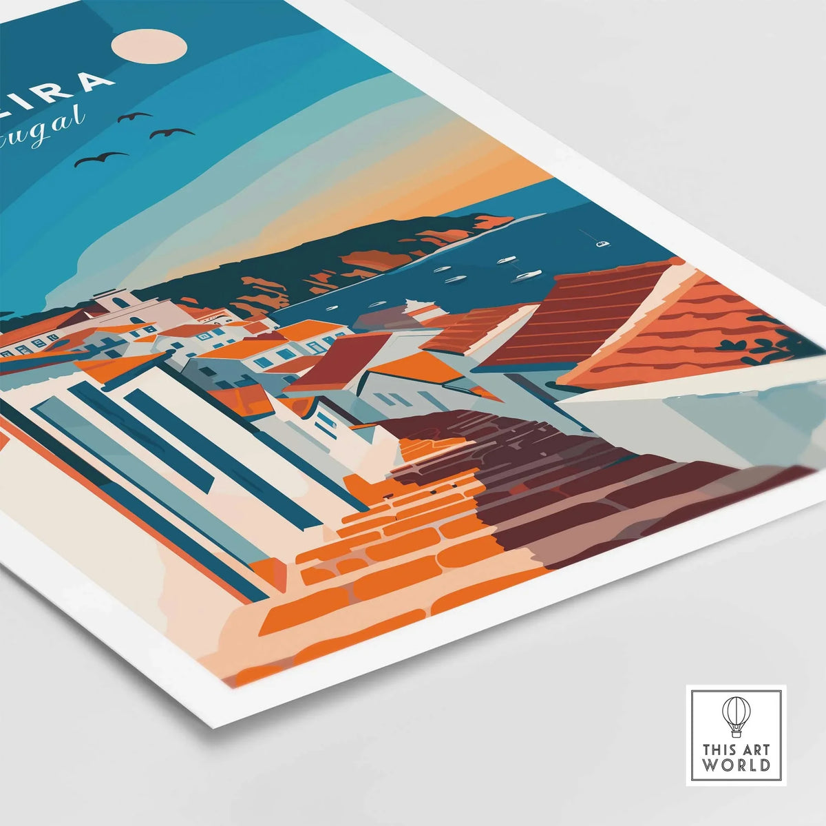 Ericeira Travel Poster part of our best collection or travel posters and prints - This Art World