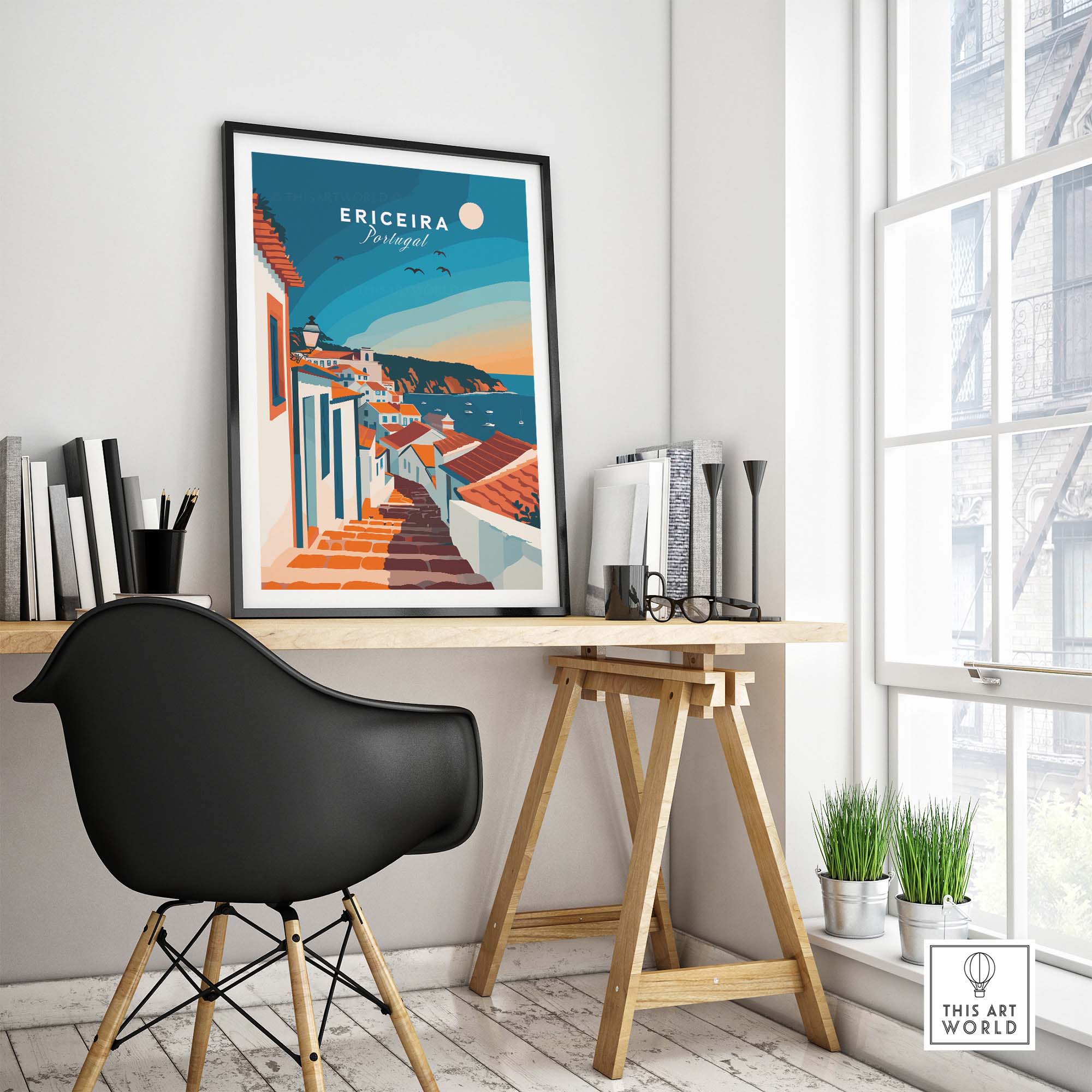Ericeira Travel Poster part of our best collection or travel posters and prints - This Art World