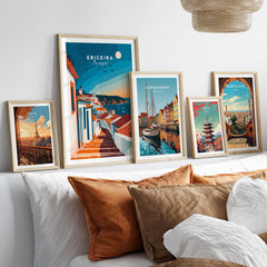 Ericeira Travel Poster part of our best collection or travel posters and prints - This Art World
