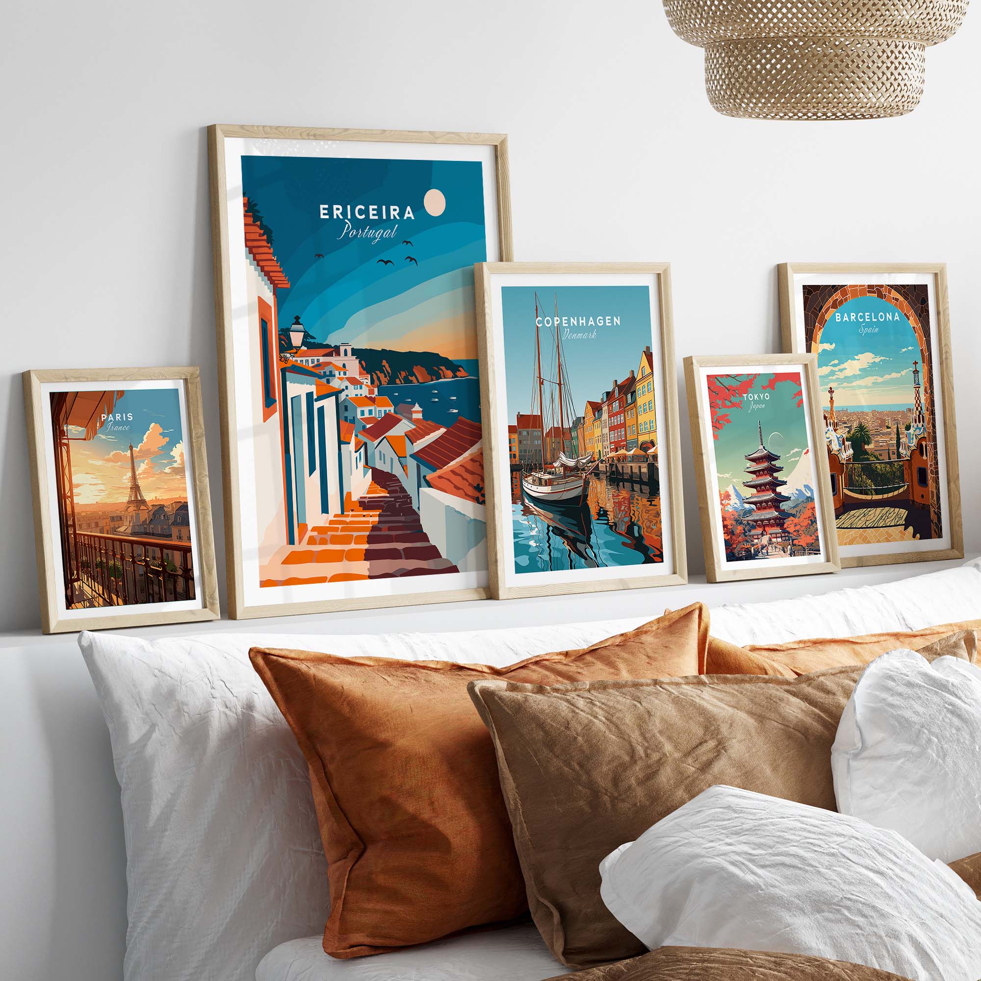 Ericeira Travel Poster part of our best collection or travel posters and prints - This Art World