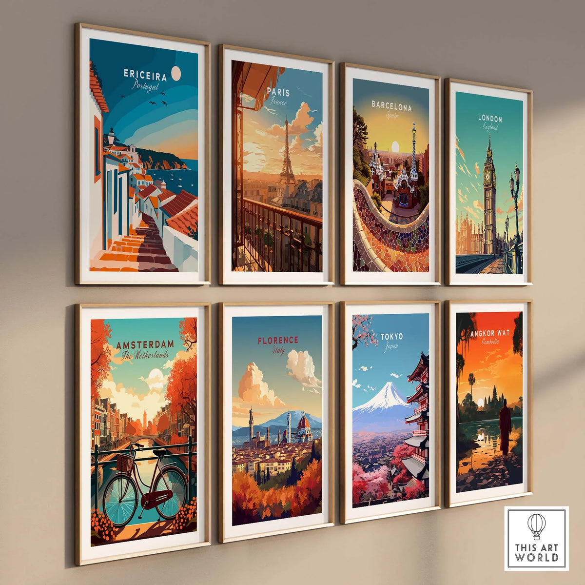 Ericeira Travel Poster part of our best collection or travel posters and prints - This Art World