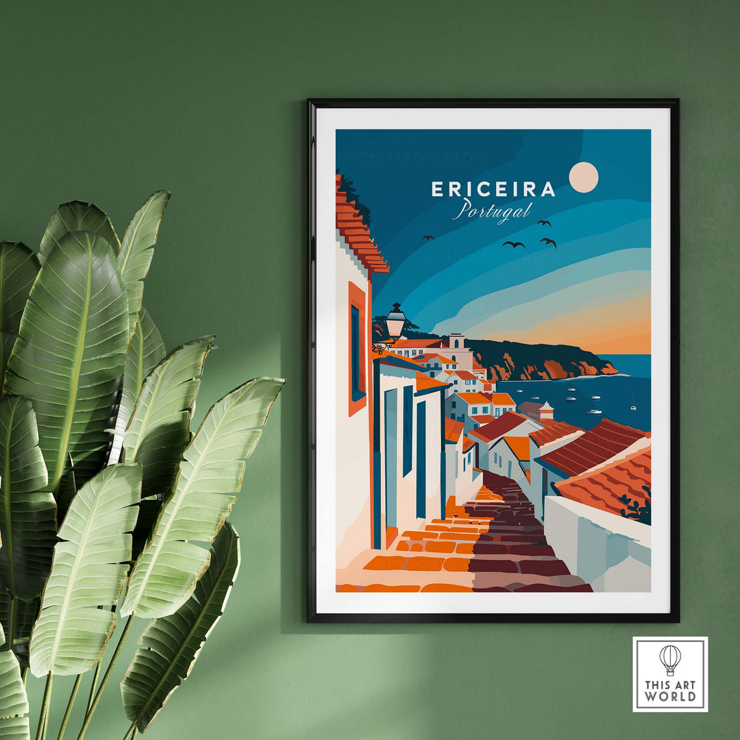 Ericeira Travel Poster part of our best collection or travel posters and prints - This Art World