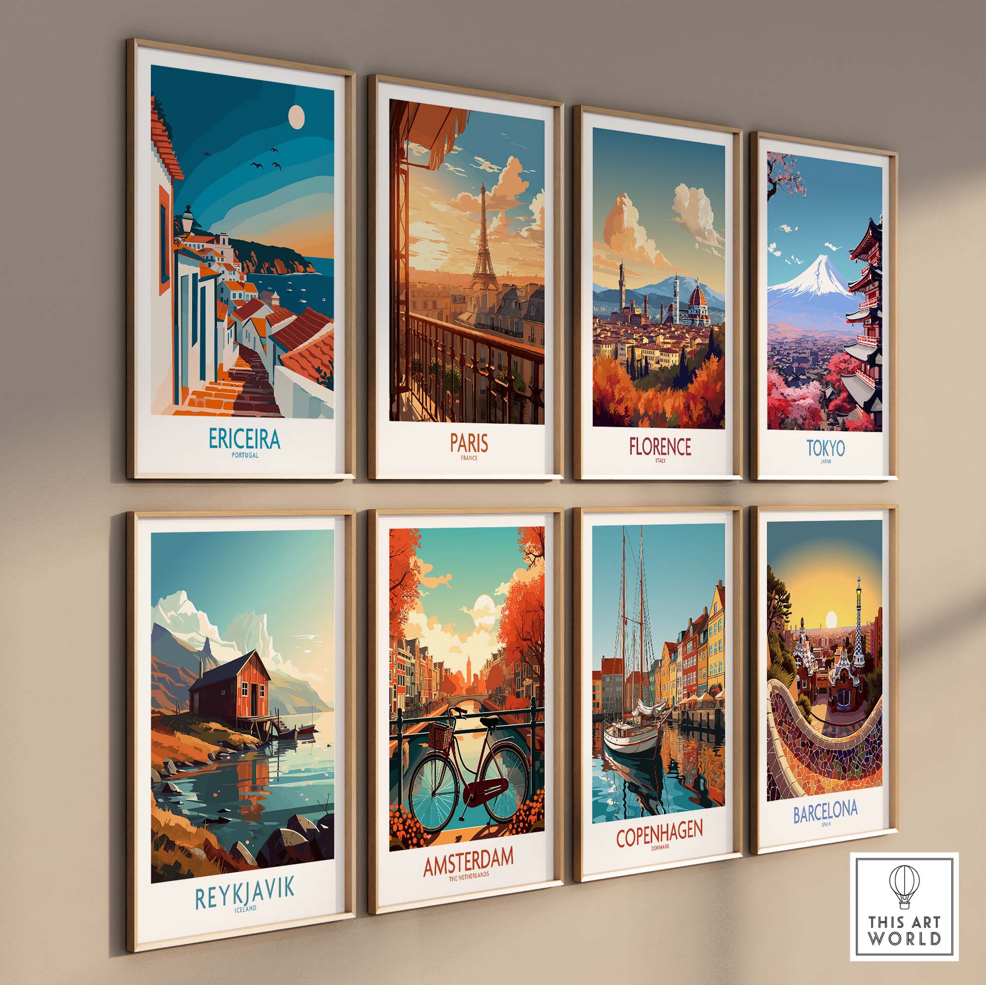 Ericeira Wall Art Print part of our best collection or travel posters and prints - This Art World