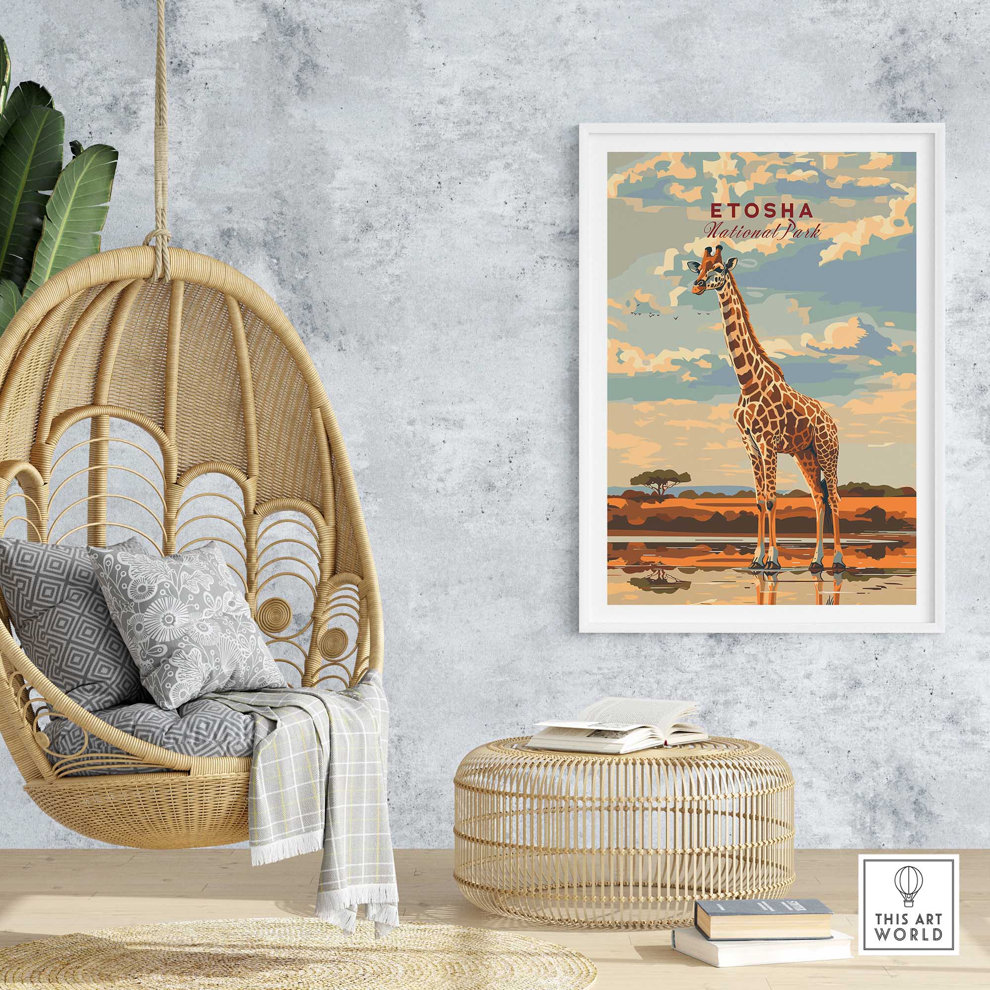 Etosha Namibia Art Print-This Art World