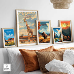 Etosha Namibia Art Print-This Art World