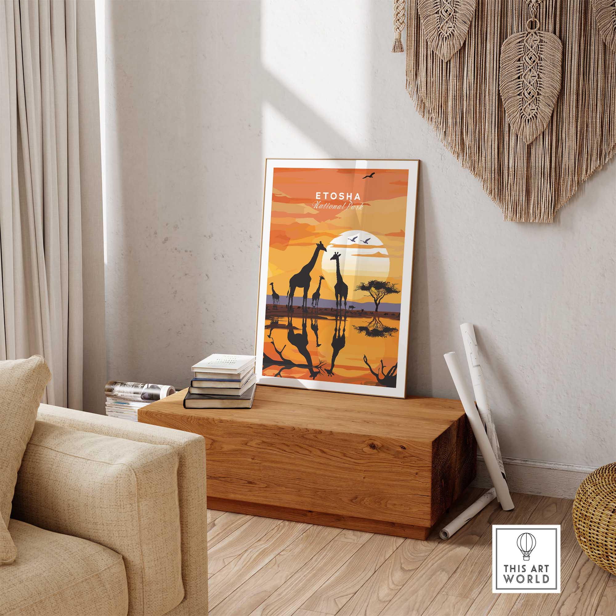 Etosha Namibia Poster-This Art World