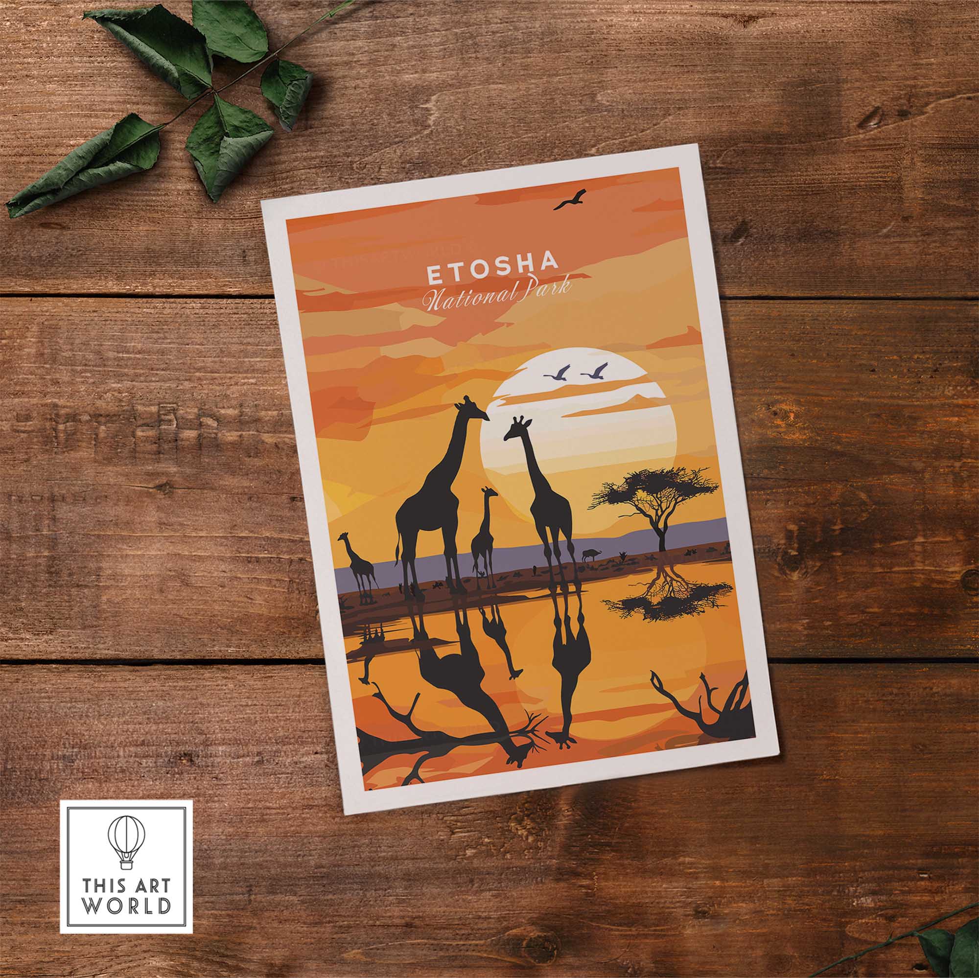 Etosha Namibia Poster-This Art World
