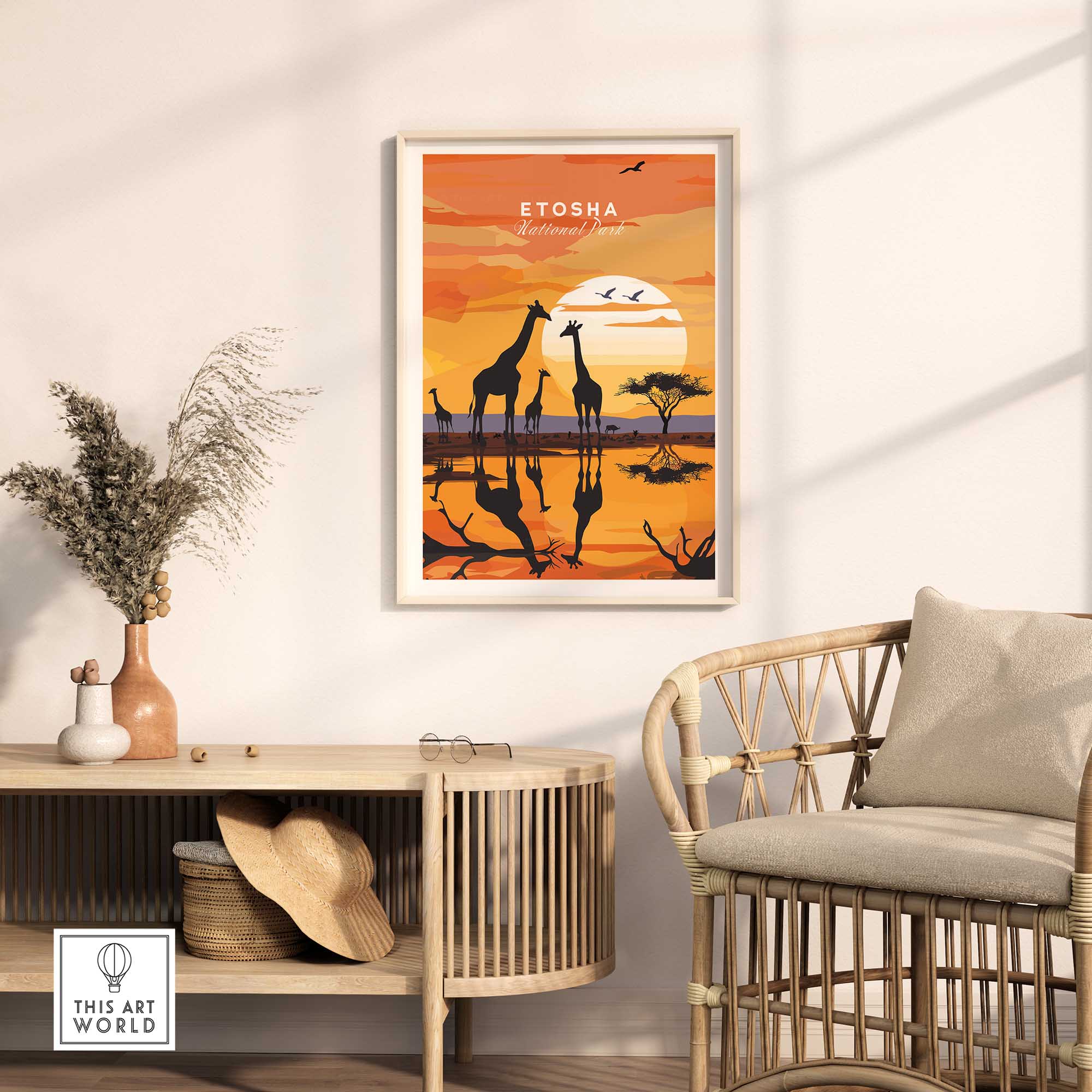 Etosha Namibia Poster-This Art World