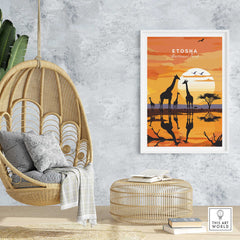 Etosha Namibia Poster-This Art World