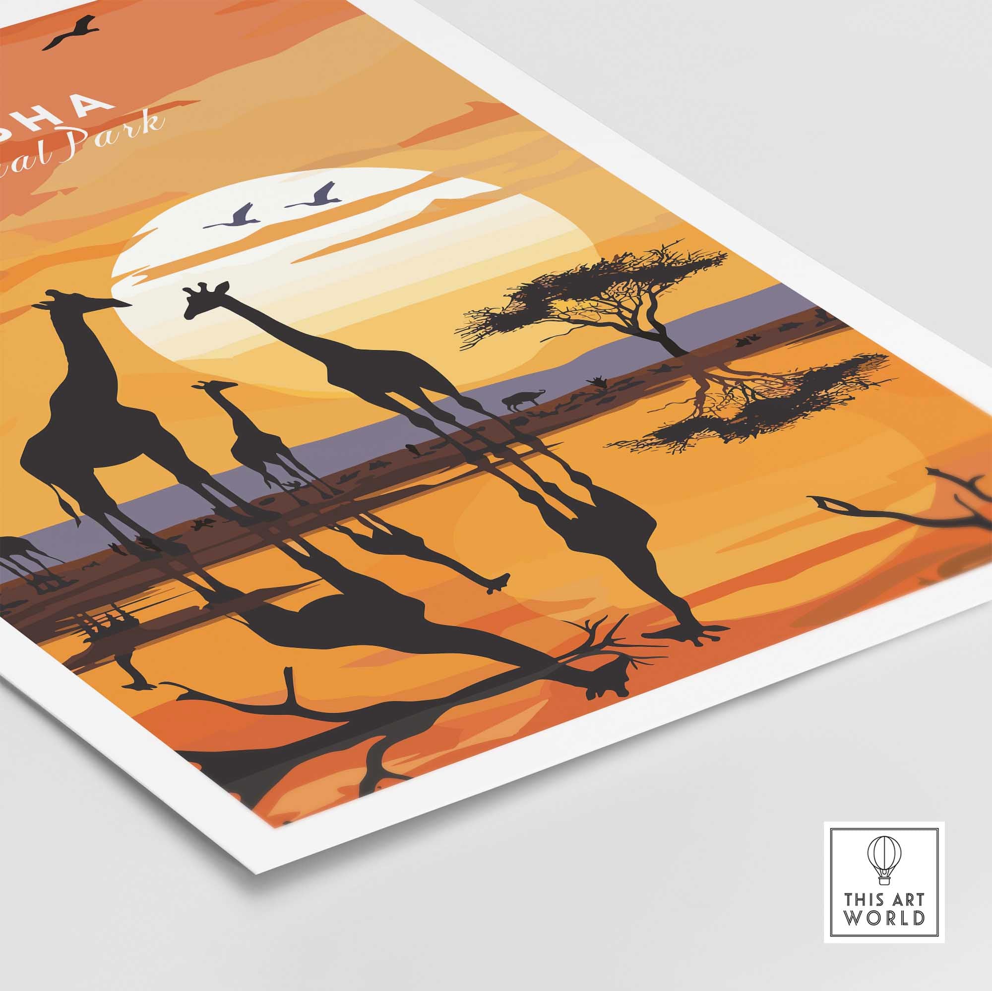 Etosha Namibia Poster-This Art World