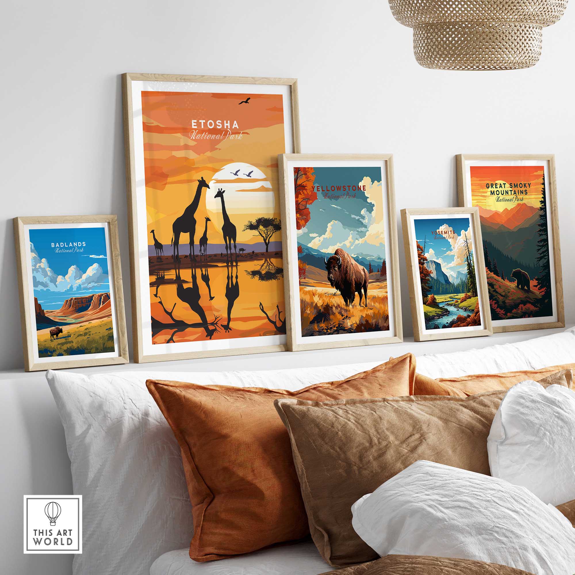 Etosha Namibia Poster-This Art World