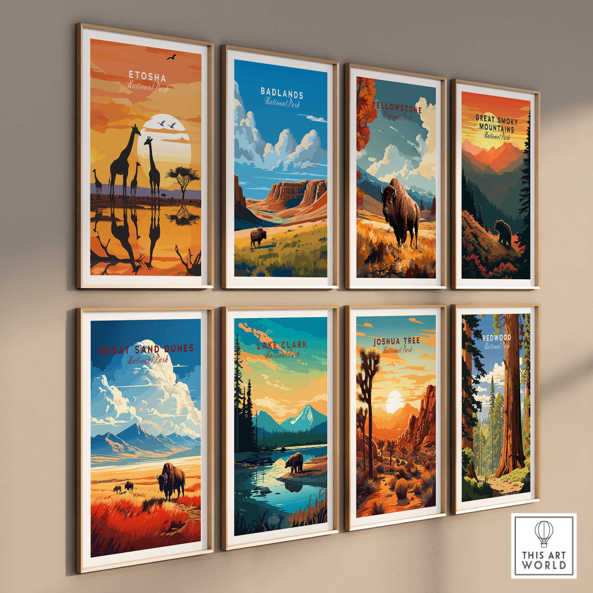Etosha Namibia Poster-This Art World