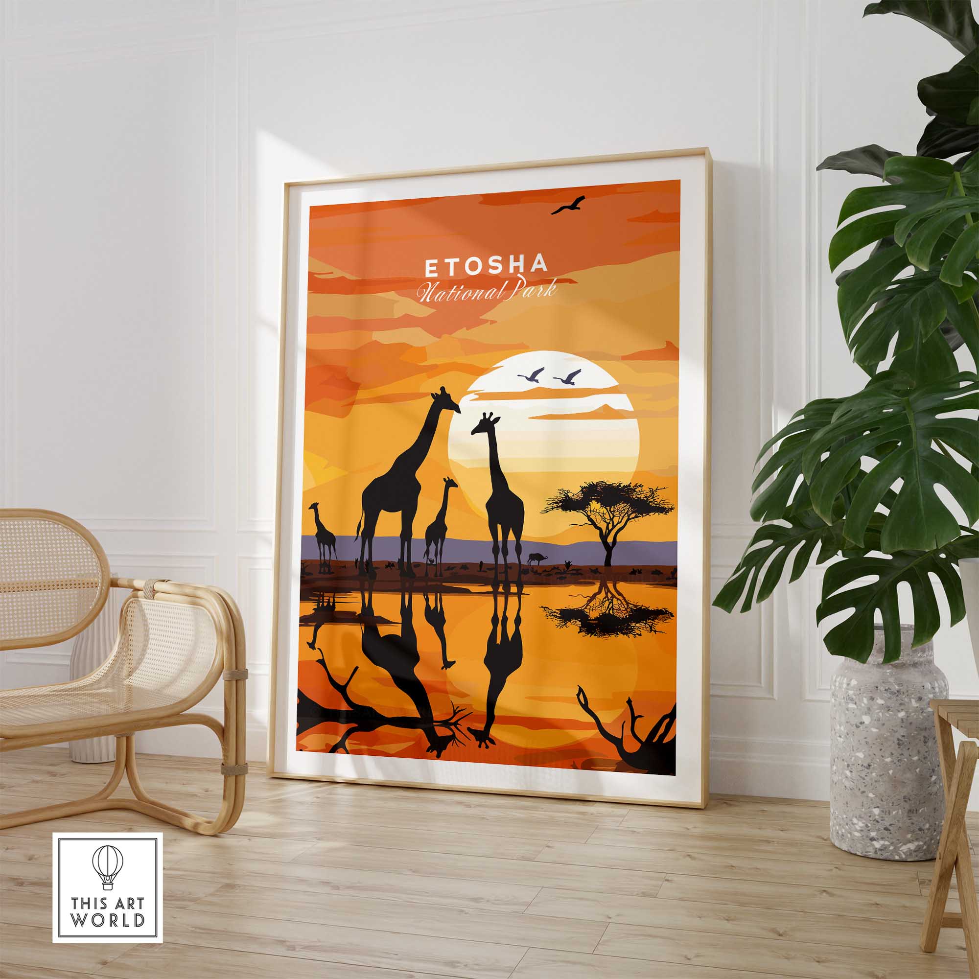 Etosha Namibia Poster-This Art World
