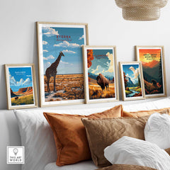 Etosha Poster Namibia-This Art World