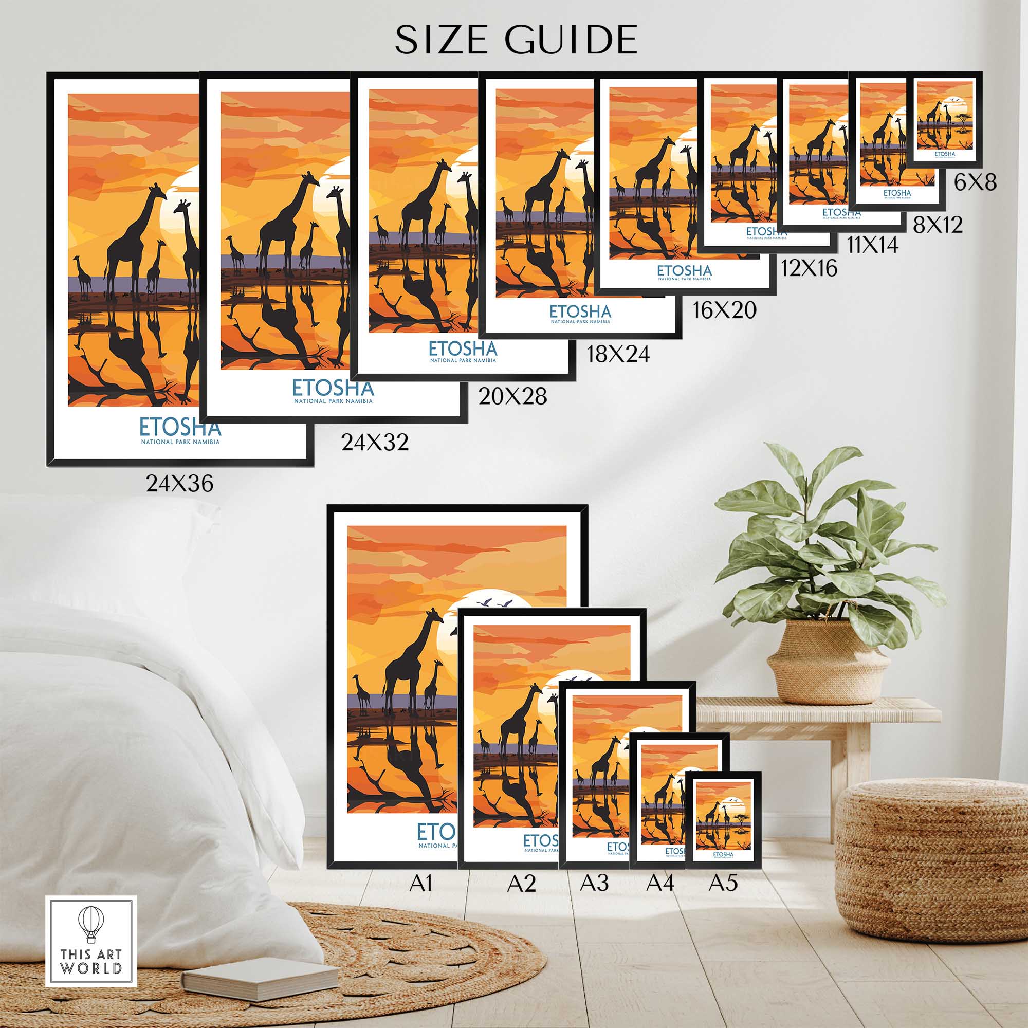 Etosha Safari Poster-This Art World