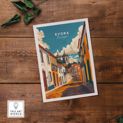 Evora Poster Portugal part of our best collection or travel posters and prints - This Art World
