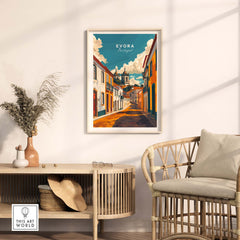 Evora Poster Portugal part of our best collection or travel posters and prints - This Art World
