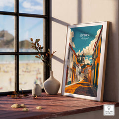 Evora Poster Portugal part of our best collection or travel posters and prints - This Art World