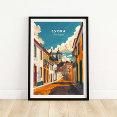 Evora Poster Portugal part of our best collection or travel posters and prints - This Art World